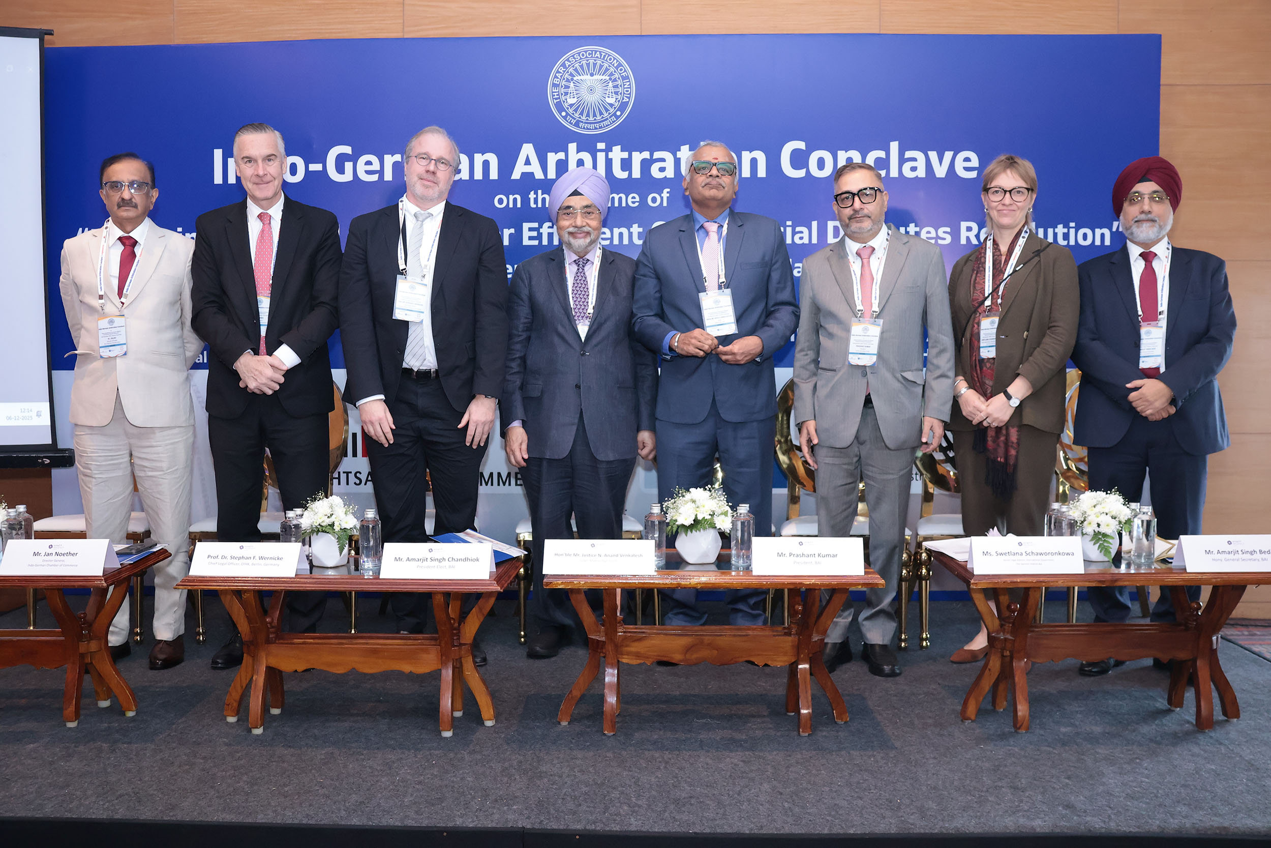 Indo-German Arbitration Conclave on the theme of Exploring Bilateral Avenues for Efficient Commercial Disputes Resolution, 6th December, 2025 | Chennai, Tamil Nadu, India